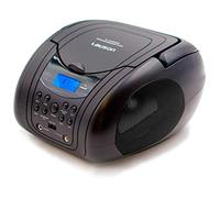 Lauson CP441 Radio Reproductor y Lector CD / MP3 | Boombox con Radio FM/PLL Estéreo Portátil | Lector USB para Memorias USB con Música MP3 | Pantalla LCD y Sintonizador Digital | CD-Player (Negro)