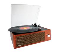 Tocadisco XN092 Lauson Función Grabación Encoding PC-Link | Tocadiscos de Vinilo Vintage con Bluetooth y Altavoces Incorporados | Reproductor de Vinilo 3 Velocidades 33, 45, 78 | (Roble)