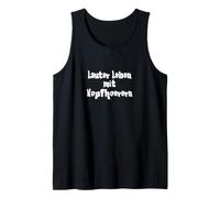 Lauter Leben mit Kopfhoerern Camiseta sin Mangas