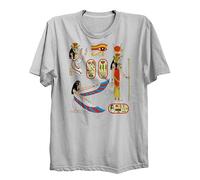 Lauthings Camiseta de la antigua diosa de Isis del dios egipcio: ropa de calle de algodón orgánico, blanco, XS