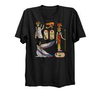 Lauthings Camiseta de la antigua diosa de Isis del dios egipcio: ropa de calle de algodón orgánico, Negro, XS