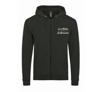 Lauthings Life Is Better With My Saint Bernard Dog - Sudadera unisex con capucha y cremallera, forro polar de alta calidad para hombres y mujeres, Negro, M