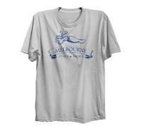 Lauthings Melbourne Squid Nautical Sea Australia Coordinates - Camiseta negra talla: algodón orgánico Streetwear, blanco, M