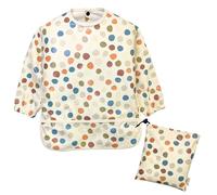 LAUTOKI®| Baberos Bebe Impermeables + Bolsita de Transporte |Talla12-36M| Babero con Mangas Impermeable | Bolsillo canguro y puños elásticos | Babete Impermeável Bebe |Baberos bebe| Baberos con Mangas