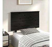 Lauuoeriau Cabecero de cama para hogar y jardín, color negro, 94 x 6 x 82,5 cm, madera maciza de pino