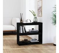 Lauuoeriau Furniture Item Home - Mueble de madera maciza de pino, 80 x 30 x 71,5 cm, color negro