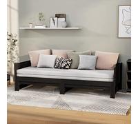 Lauuoeriau Hogar y jardín, cama extraíble sin colchón, color negro, 2 x (80 x 200) cm