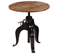 Lauuoeriau Home & Garden,Muebles Mesa de bar Madera Sólida Reclamada 75x(76-110) cm