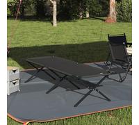 Lauuoeriau Tumbona plegable con bolsa de transporte, tela Oxford 600D negra