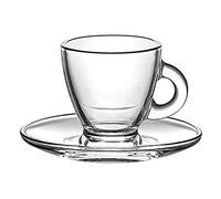 Lav 201792S Set 6 Cup 90Cc W/Saucer Espresso, Glass, Multicolor
