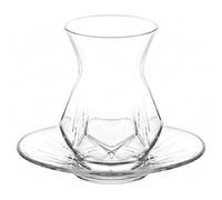 Lav Alya - Juego de vasos de té turcos (165 ml, 12 piezas, 6 personas)