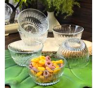 LAV - Juego de 6 cuencos de postre, 215 ml, 100 % sin plomo, de cristal, juego de 6, vasos de postre, vasos de postre, cuencos para pudin, cuencos apilables para servir salsas