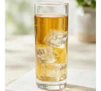 LAV Juego de 6 vasos transparentes Liberty Highball de 360 ml, vasos altos de vidrio para agua, ginebra, jugo, cóctel, bebida, cristalería