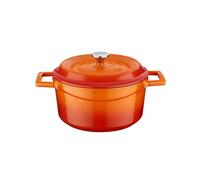 Lava Cookware LV y TC 20 K2 Redondas - Ramequín, diámetro 20 cm, Hierro Fundido, Naranja
