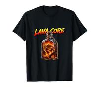 Lava Core Volcán Fuego Fantasía Energía Mundo Camiseta