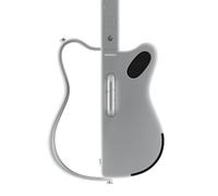 LAVA GENIE Guitarra inteligente sin cuerdas, sin cuerdas, cientos de preajustes de instrumentos, altavoz integrado, plegable, desmontable, blanco, 30.5 pulgadas.