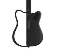 LAVA GENIE Guitarra inteligente sin cuerdas, sin cuerdas, cientos de preajustes de instrumentos, altavoz integrado, plegable, desmontable, negro, 30.5 pulgadas.
