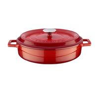 LAVA Metal lvyst28 K2r - Olla de Hierro Fundido, Rojo, 28 cm