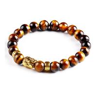 Lava Onyx Bead Buddha Gold Bracelet Buddha Jewelry Black Yoga Pulseras Brazaletes Hombres Mujeres Mujer Pulseras Jewelry,tiger Eye