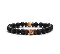 Lava Stone Bracelet Men Natural Moonstone Bead Chakra Bracelet Male Charm Diffuser Bracelets Heren Armband Jewelry Gift-11