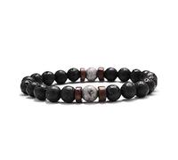 Lava Stone Bracelet Men Natural Moonstone Bead Chakra Bracelet Male Charm Diffuser Bracelets Heren Armband Jewelry Gift-18