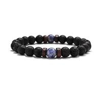 Lava Stone Bracelet Men Natural Moonstone Bead Chakra Bracelet Male Charm Diffuser Bracelets Heren Armband Jewelry Gift-2