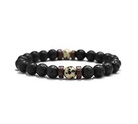 Lava Stone Bracelet Men Natural Moonstone Bead Chakra Bracelet Male Charm Diffuser Bracelets Heren Armband Jewelry Gift-6