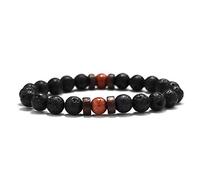 Lava Stone Bracelet Men Natural Moonstone Bead Chakra Bracelet Male Charm Diffuser Bracelets Heren Armband Jewelry Gift-20