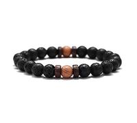 Lava Stone Bracelet Men Natural Moonstone Bead Chakra Bracelet Male Charm Diffuser Bracelets Heren Armband Jewelry Gift-10