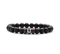 Lava Stone Bracelet Men Natural Moonstone Bead Chakra Bracelet Male Charm Diffuser Bracelets Heren Armband Jewelry Gift-twenty three