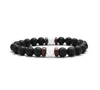 Lava Stone Bracelet Men Natural Moonstone Bead Chakra Bracelet Male Charm Diffuser Bracelets Heren Armband Jewelry Gift-8