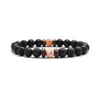 Lava Stone Bracelet Men Natural Moonstone Bead Chakra Bracelet Male Charm Diffuser Bracelets Heren Armband Jewelry Gift-16