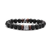 Lava Stone Bracelet Men Natural Moonstone Bead Chakra Bracelet Male Charm Diffuser Bracelets Heren Armband Jewelry Gift-12
