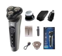Lavable, recargable, portátil, impermeable, sin dolor, maquinilla de afeitar eléctrica, multifunción, carga USB, recortadora, máquina de afeitar, hombres, aparatos de cuidado personal, maquinilla de y