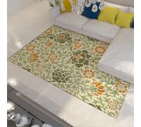Lavables 120x180 Alfombras salón Alfombra Antideslizante Dormitorio Flores botánicas orientales Retro área Estampada Alfombra Cottage Pelo bajo Interior Oficina casa decoración Suelo Madera