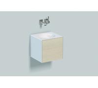 Lavabo Alape WP.Folio12, 381x361x363mm, 1 tope de puerta a la izquierda, lavabo sin agujero de grifo, 5161516000, Color: Decoración de madera de roble cepillado