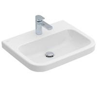 Lavabo Architectura de Villeroy & Boch, rectangular, 1 agujero para grifo, sin rebosadero, 600x470mm, 418861R1, Color: Cerámica Blanca