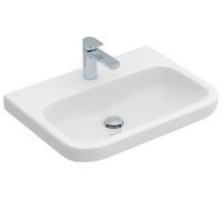 Lavabo Architectura de Villeroy & Boch, rectangular, 1 agujero para grifo, sin rebosadero, 650x470mm, 41886601, Color: Blanco