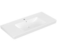 Lavabo armario Villeroy & Boch Metro 1000x470mm, con rebosadero, 1 agujero para grifo, 71751G01, Color: Blanco