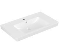 Lavabo armario Villeroy & Boch Metro 800x470mm, con rebosadero, 1 agujero para grifo, 71758G01, Color: Blanco
