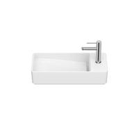 Lavabo Asimétrico Mural Compacto Porcelana 55x27x12cm Blanco Mate Roca