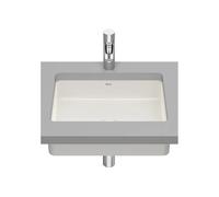 Lavabo bajo encimera de fineceramic de 49 cm con un acabado en color beige Inspira Roca - Sin sifón