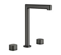 Lavabo bimando sobreencimera caño alto Toscana black gun metal Imex