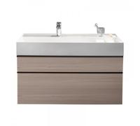 Lavabo burgbad Yumo incl. lavamanos, anchura: 1015mm, mango G0179, SFKN102F3196C0001, Color: Roble Beige natural Melamina de descomposición / Roble Beige natural Melamina de descomposición