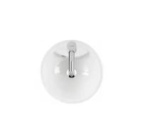 Lavabo Circular Encastrado 41 cm Blanco Unisan Anna - Sin sifón ni válvula de desagüe