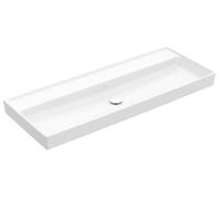 Lavabo con mueble Collaro de Villeroy & Boch, sin agujero para grifo, sin rebosadero, 1200x470mm, 4A33C301, Color: blanco-alpino
