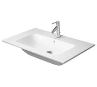 Lavabo con mueble Duravit ME by Starck, con rebosadero, 1 agujero para grifo, con banco para agujero para grifo, 830 mm, 23368332001, Color: Seda blanca mate con Wondergliss