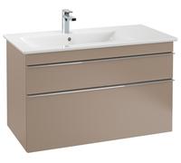 Lavabo con mueble Venticello de Villeroy & Boch, lavabo a la izquierda, 1 agujero para grifo, con rebosadero, 1000x500mm, 4134L101, Color: Blanco