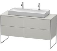 Lavabo consola Duravit XSquare, de pie, 4 extraíbles, 1400x778x548mm, XS4925M0707, Color: Gris hormigón mate