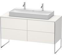 Lavabo consola Duravit XSquare, de pie, 4 extraíbles, 1400x778x548mm, XS4925M3939, Color: Nórdico Seda blanca laca mate